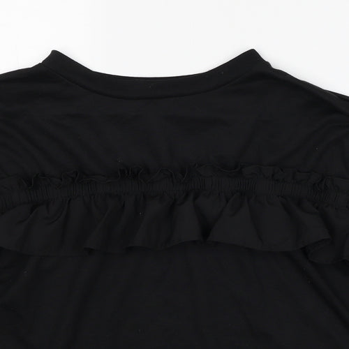 SheIn Womens Black Polyester Pullover Sweatshirt Size L Pullover