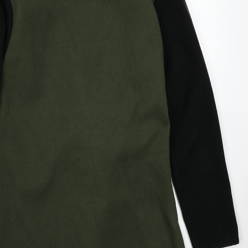 Stella Morgan Womens Green Overcoat Coat Size 8 Buckle - Asymmetric