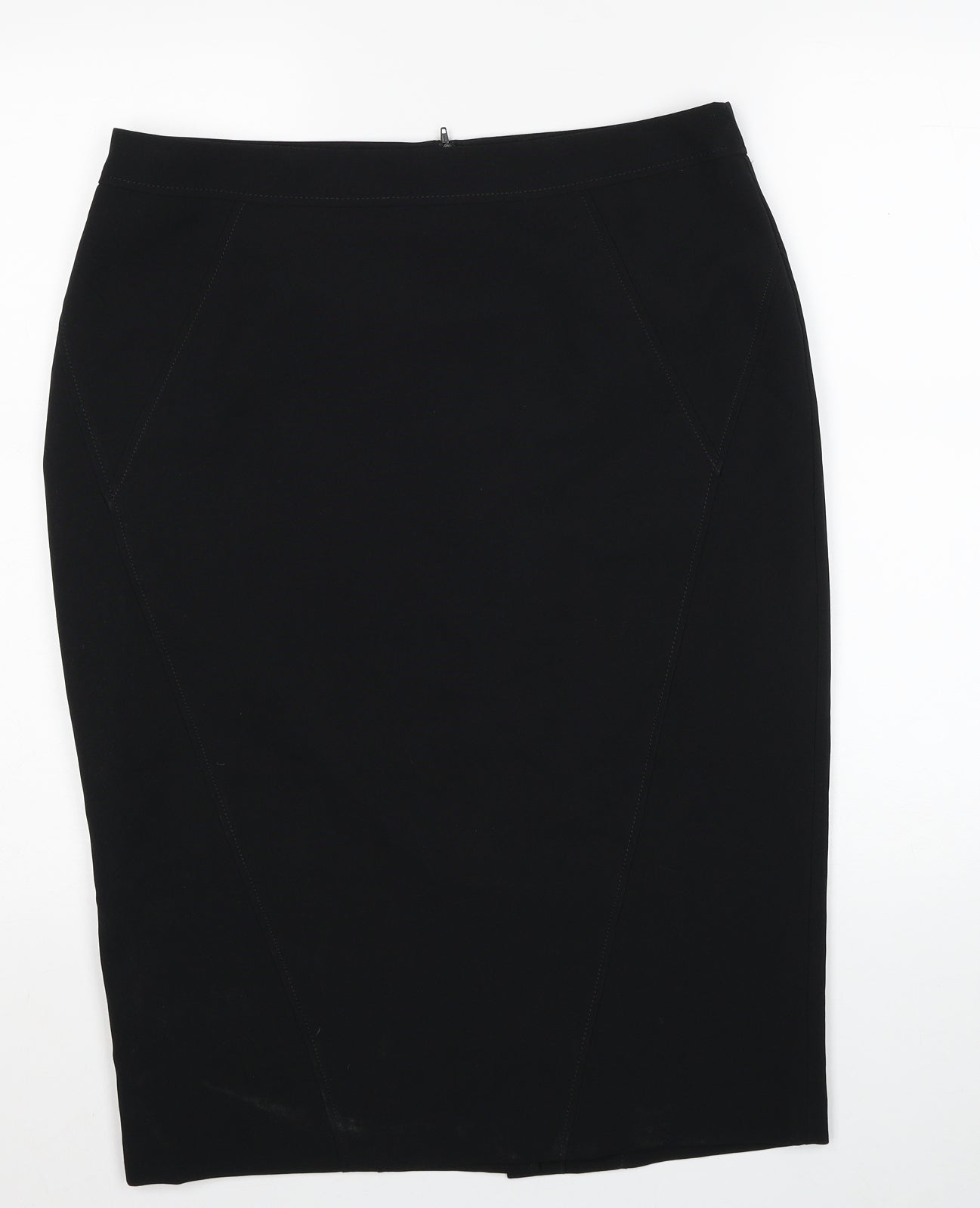 Atmosphere Womens Black Polyester Straight & Pencil Skirt Size 14 Zip