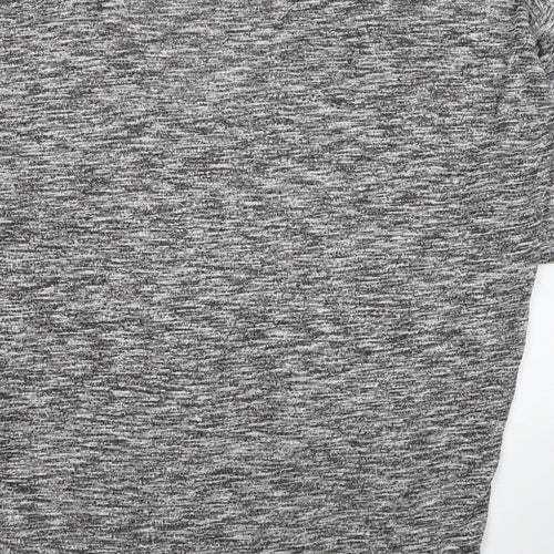 New Look Womens Grey V-Neck Viscose Pullover Jumper Size S