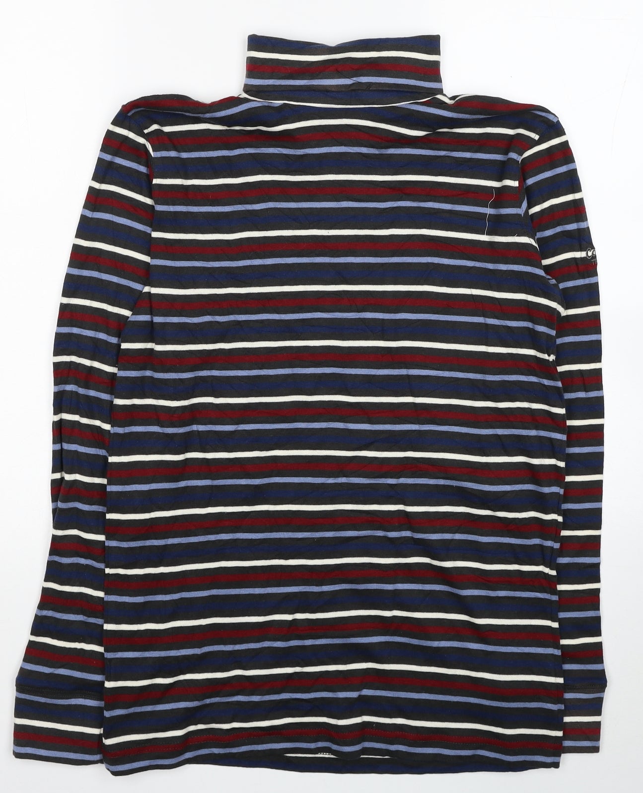 Cotton Traders Mens Multicoloured Striped Cotton Pullover Sweatshirt Size M