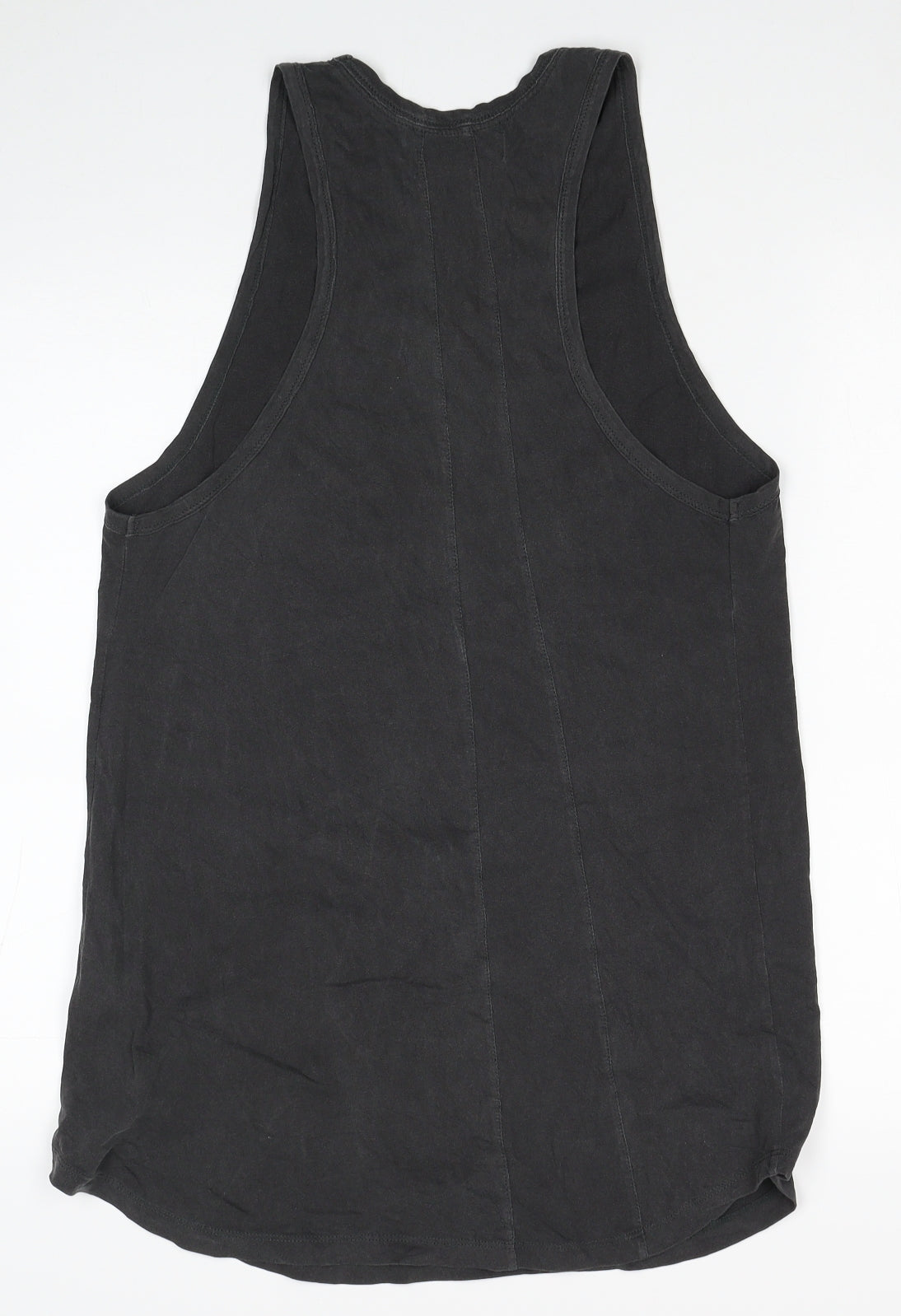 Religion Womens Grey Cotton Tunic Tank Size 10 Scoop Neck - Skull