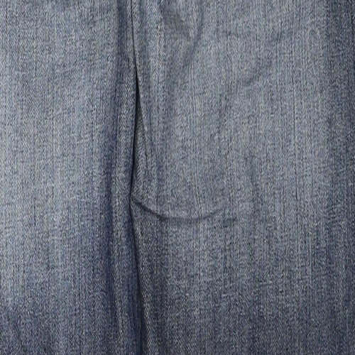 People Mens Blue Cotton Straight Jeans Size 32 in L29 in Regular Zip