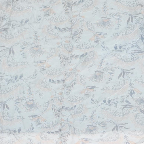 Giusy Womens Blue Floral Viscose Jersey Blouse Size S Round Neck