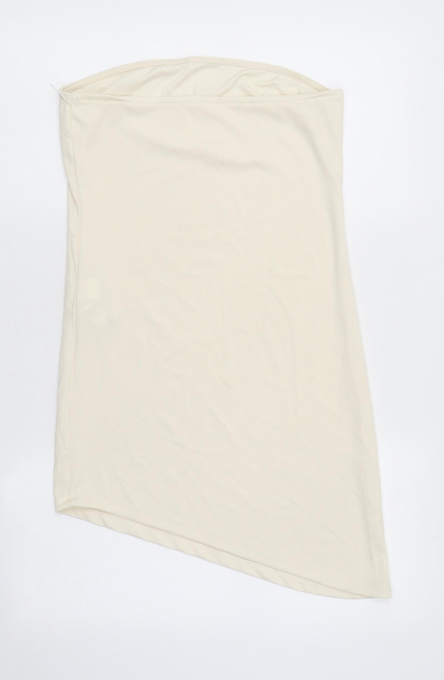 Zara Womens Beige Polyester Basic Tank Size M Sweetheart - Bandeau Top