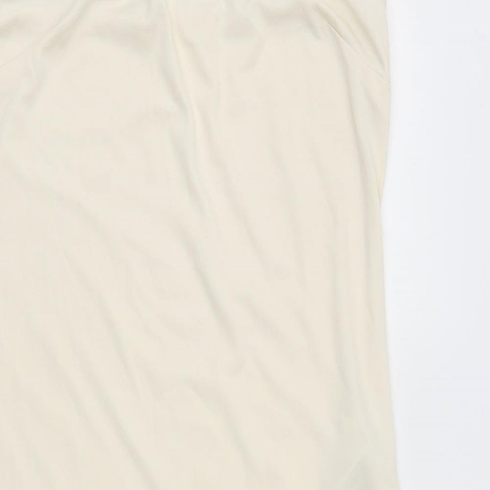Zara Womens Beige Polyester Basic Tank Size M Sweetheart - Bandeau Top
