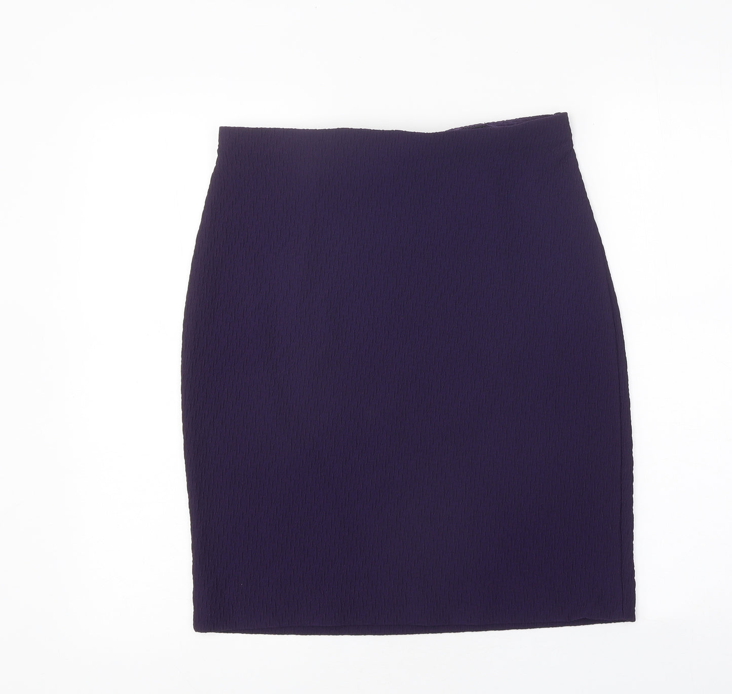 Roman Womens Purple Polyester Straight & Pencil Skirt Size 12