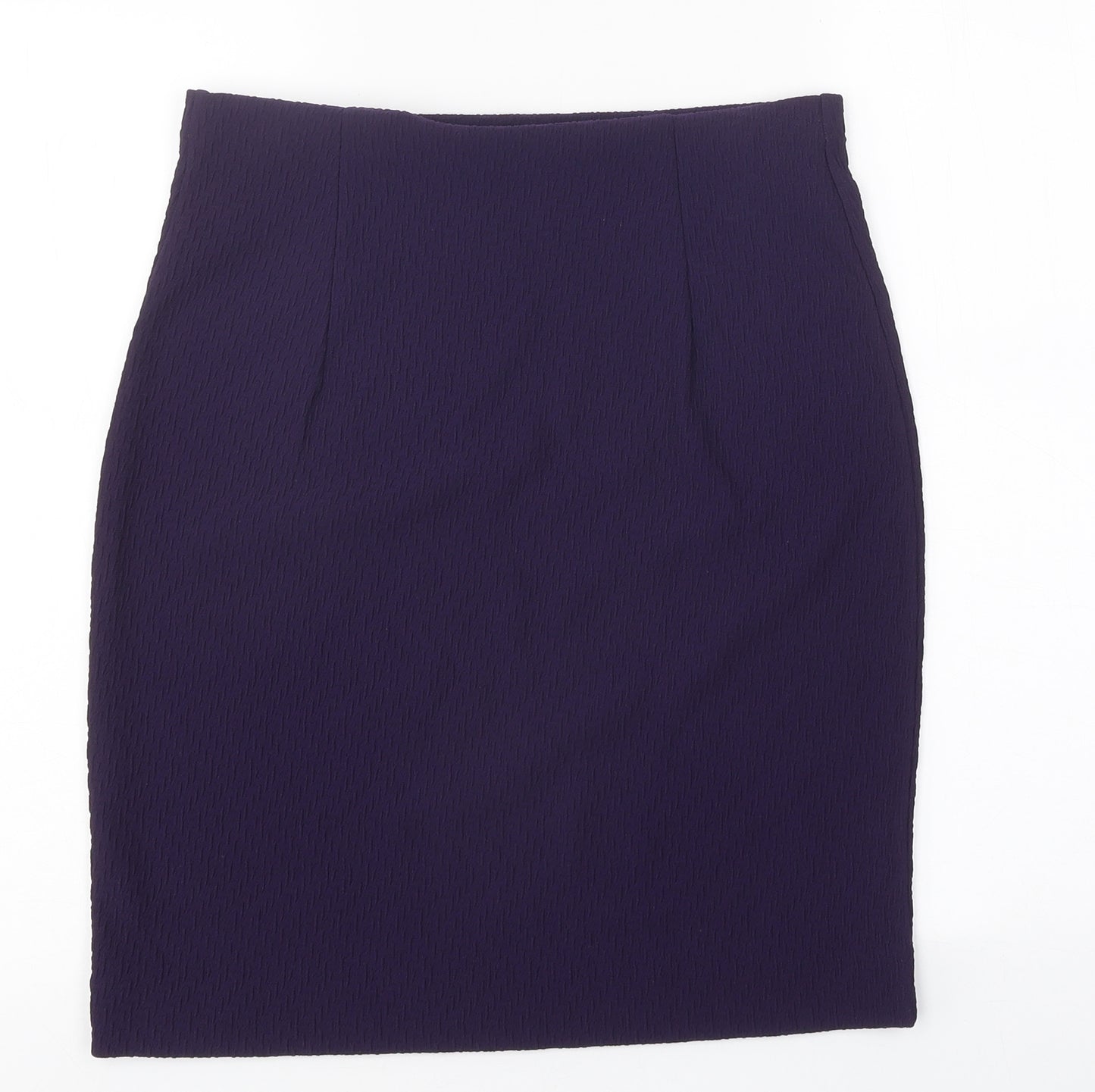 Roman Womens Purple Polyester Straight & Pencil Skirt Size 12