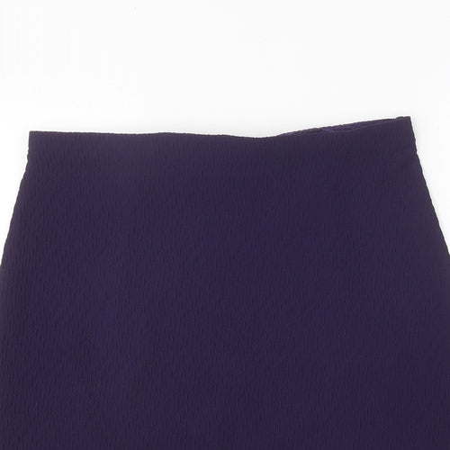 Roman Womens Purple Polyester Straight & Pencil Skirt Size 12