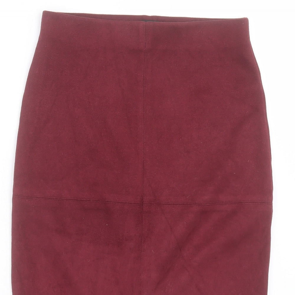 River Island Womens Purple Polyester Straight & Pencil Skirt Size 8