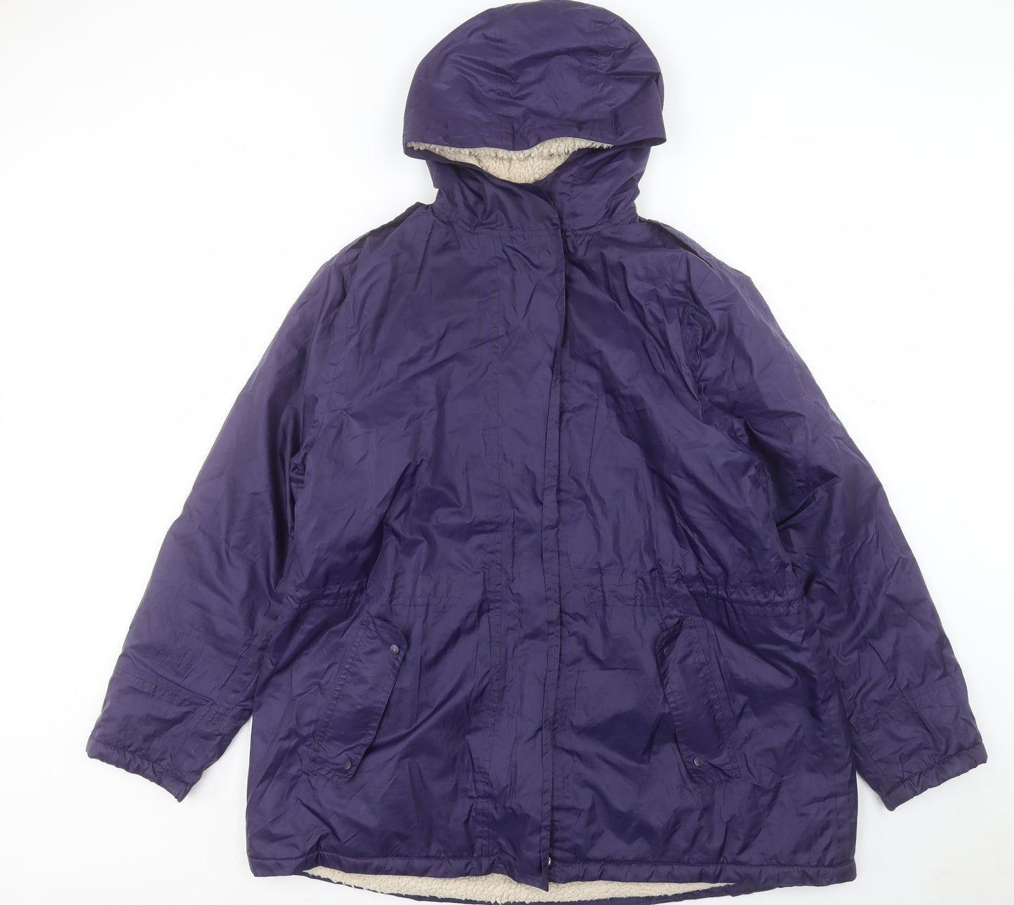 Cotton Traders Womens Purple Jacket Coat Size 20 Zip