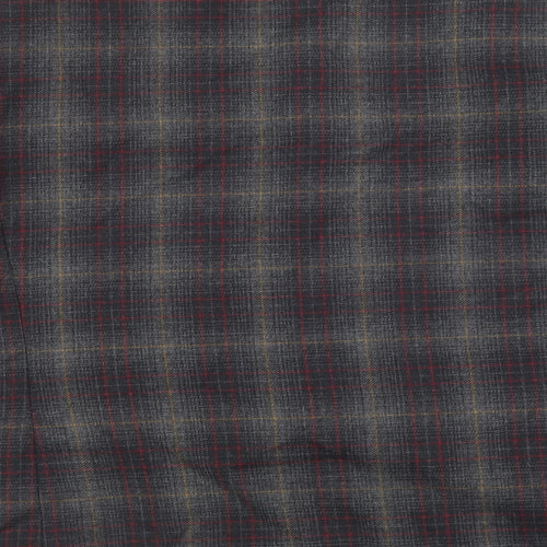 Holmewood Womens Grey Plaid Jacket Blazer Size 16 Button - Scoop neck