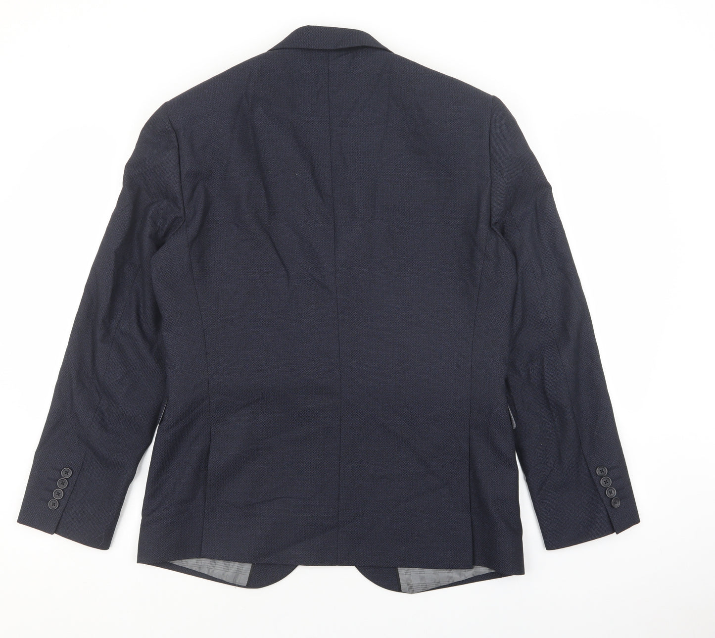 NEXT Mens Blue Polyester Jacket Suit Jacket Size 40 - Pocket detail