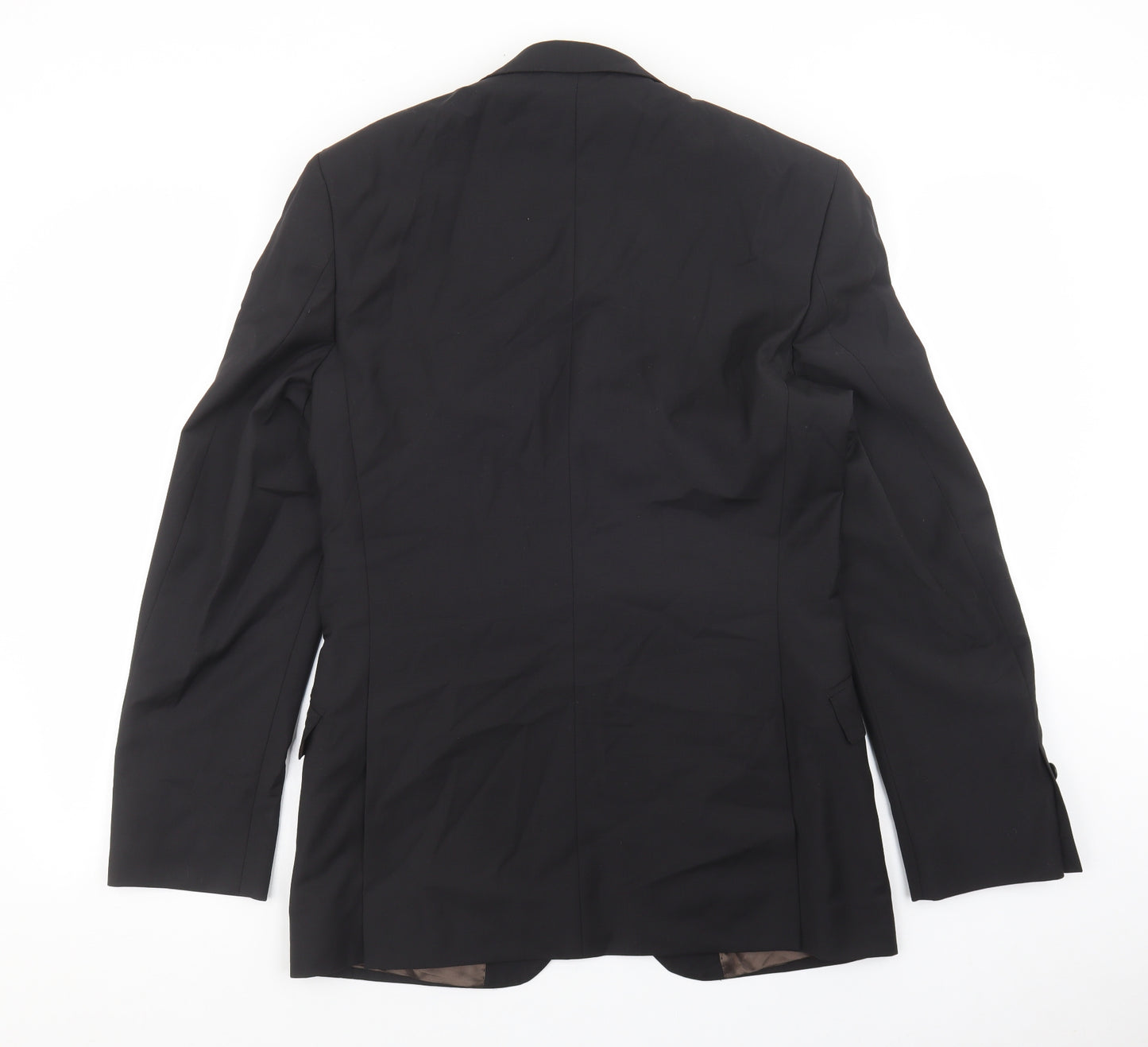Burton Mens Black Wool Jacket Blazer Size 36 - Pockets on front
