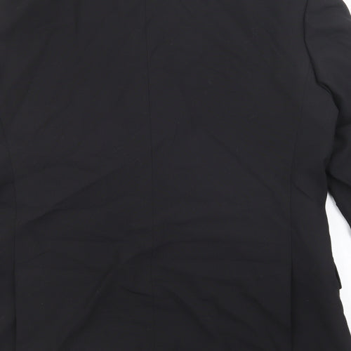 Karl Jackson Mens Black Polyester Tuxedo Blazer Size 38