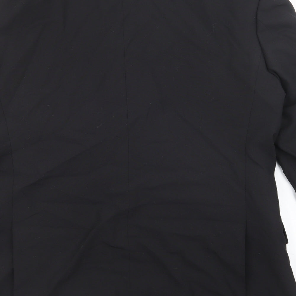 Karl Jackson Mens Black Polyester Tuxedo Blazer Size 38