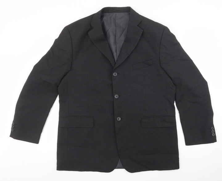 Marks and Spencer Mens Grey Wool Jacket Suit Jacket Size 42