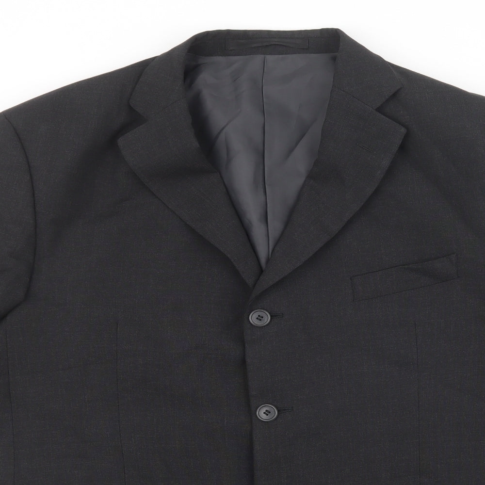 Marks and Spencer Mens Grey Wool Jacket Suit Jacket Size 42