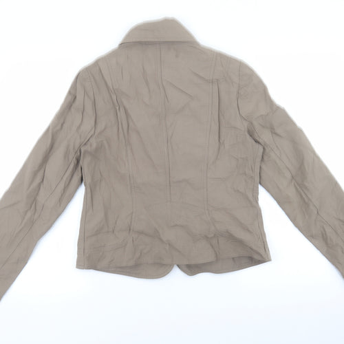 Caroline bliss Womens Beige Jacket Blazer Size 42 Button - Pocket detail