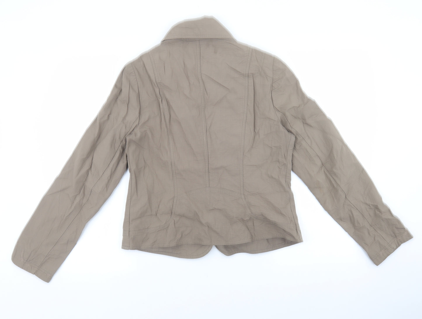 Caroline bliss Womens Beige Jacket Blazer Size 42 Button - Pocket detail