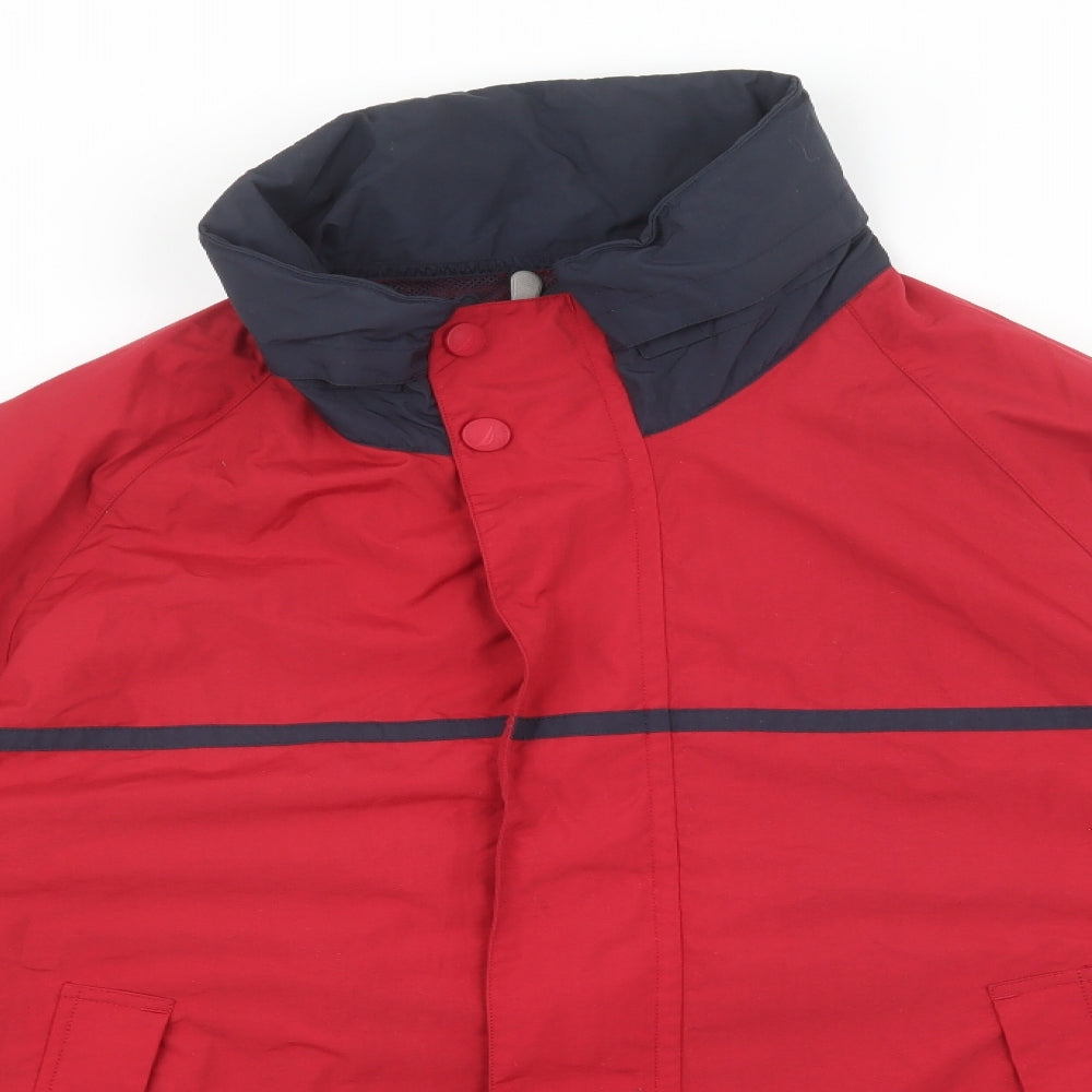 Nautica Mens Red 3-in-1 Jacket Coat Size L Zip
