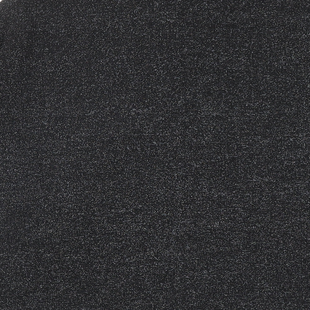 H&M Womens Black High Neck Polyamide Pullover Jumper Size M