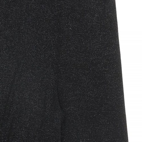 Primark Womens Black Viscose Trousers Size L L29.5 in Regular - UK Size 14-16