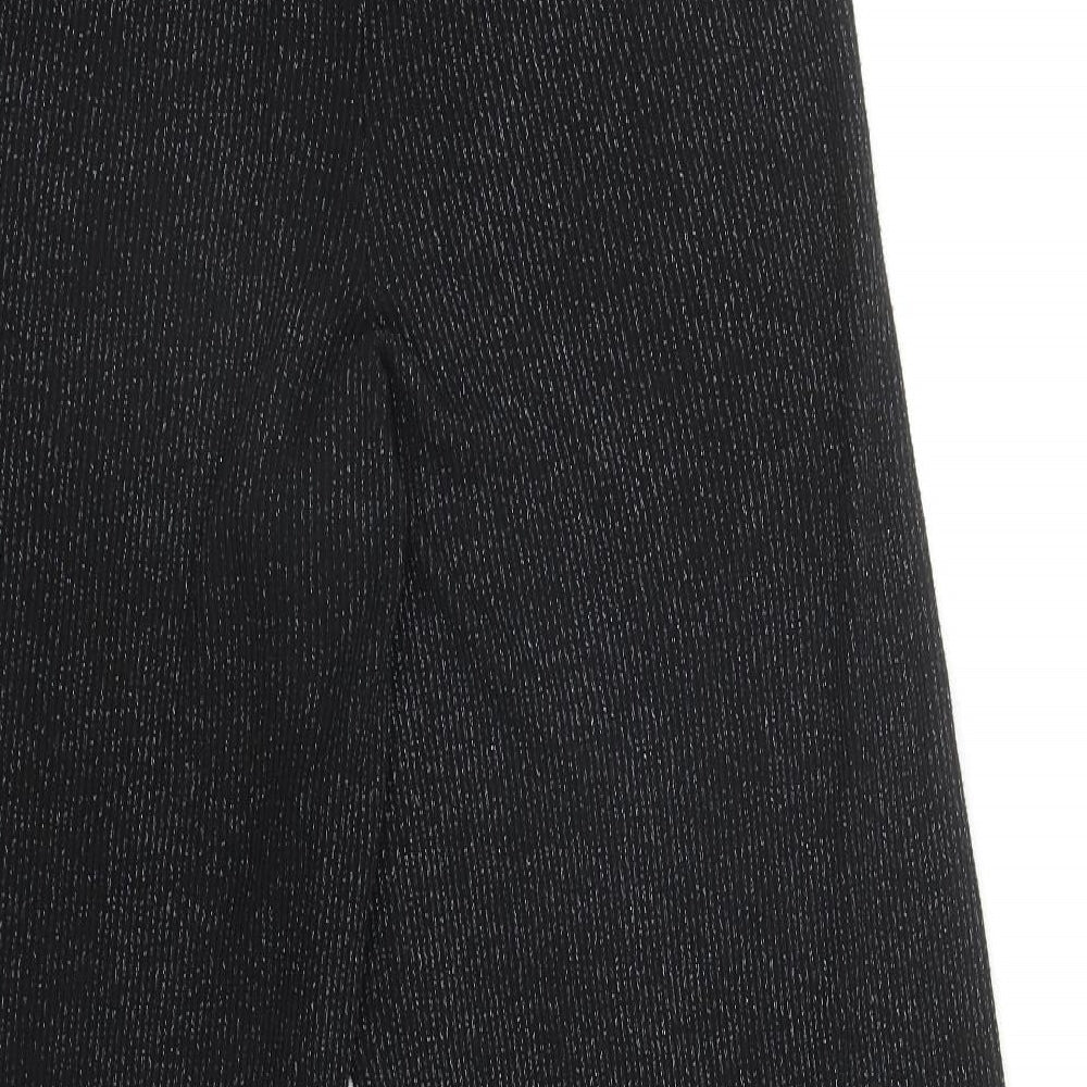 Primark Womens Black Viscose Trousers Size L L29.5 in Regular - UK Size 14-16
