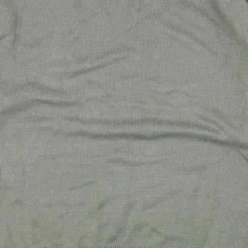 Armando Mens Green V-Neck Acrylic Pullover Jumper Size L
