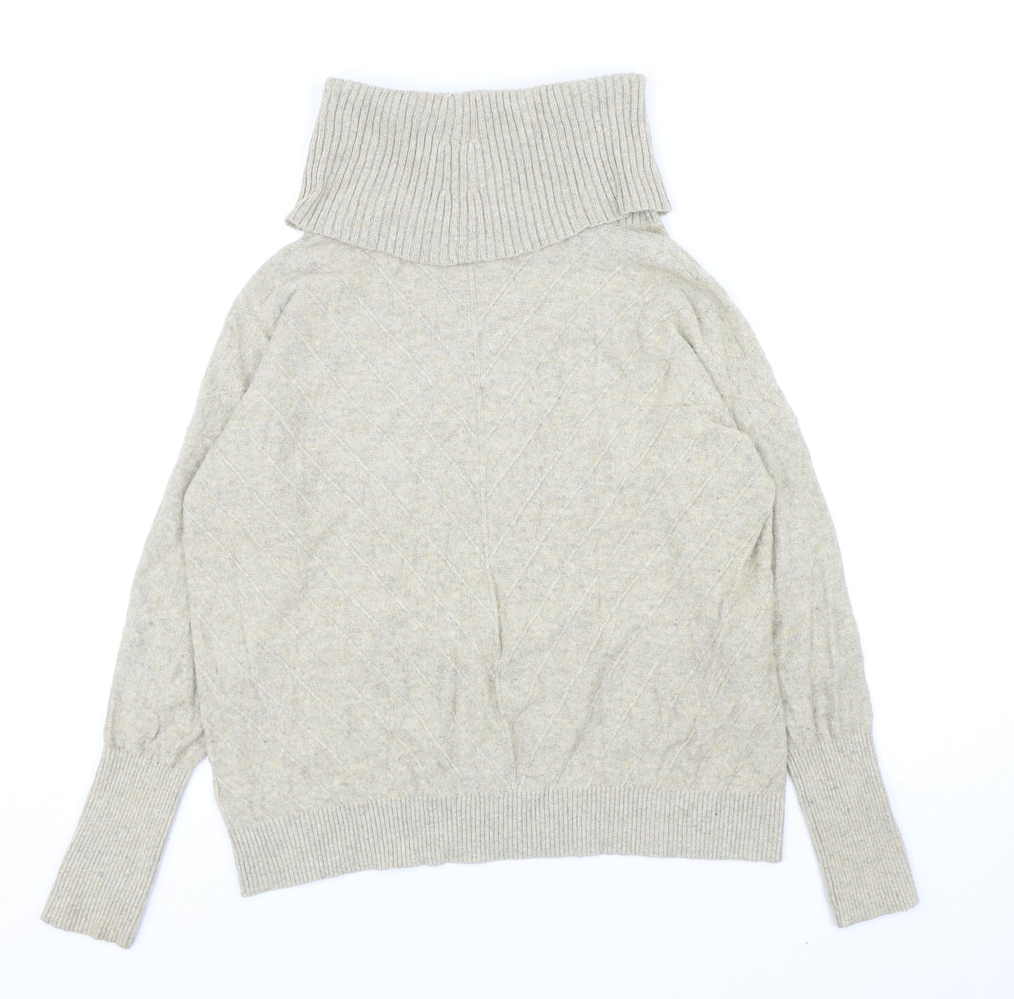 Principles Womens Beige Roll Neck Viscose Pullover Jumper Size 12