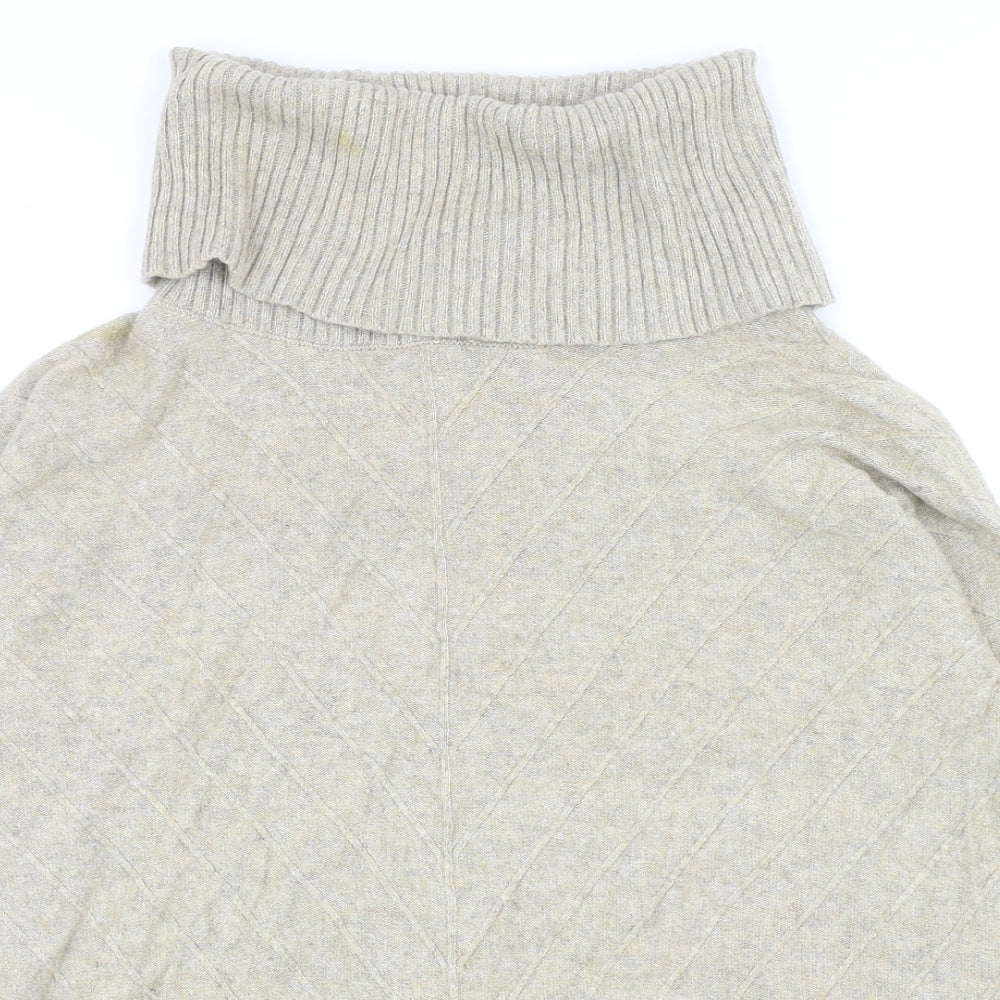 Principles Womens Beige Roll Neck Viscose Pullover Jumper Size 12