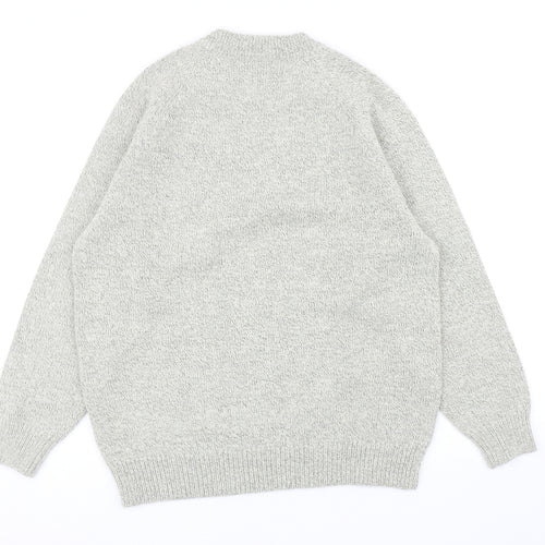 Damart Womens Beige Round Neck Acrylic Pullover Jumper Size 14 - UK Size 14-16