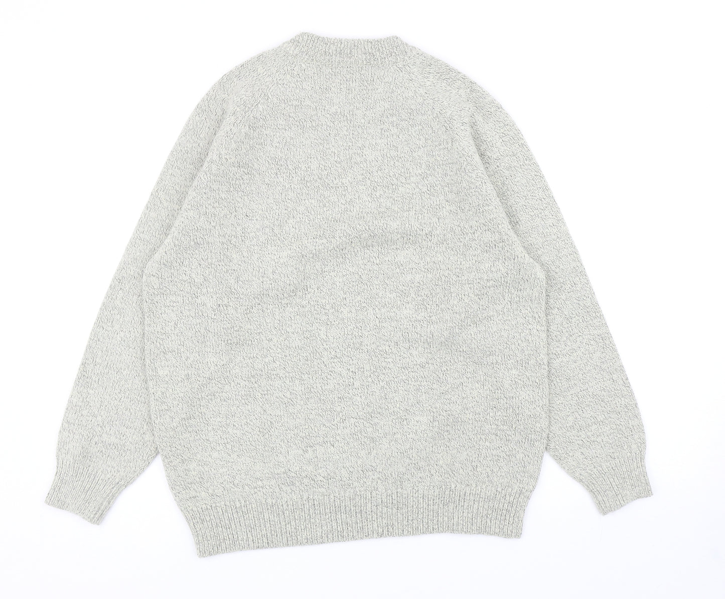 Damart Womens Beige Round Neck Acrylic Pullover Jumper Size 14 - UK Size 14-16