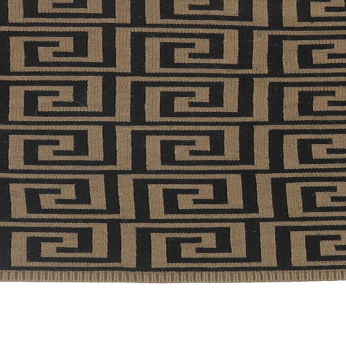 Femme Luxe Womens Brown Round Neck Geometric Acrylic Pullover Jumper Size M - Cropped, UK Size M?L