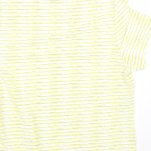 Profile Womens Yellow Polyester Basic T-Shirt Size 14 Round Neck
