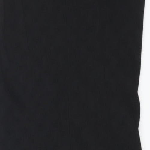 Forcast Womens Black Polyester A-Line Size 6 Round Neck Zip