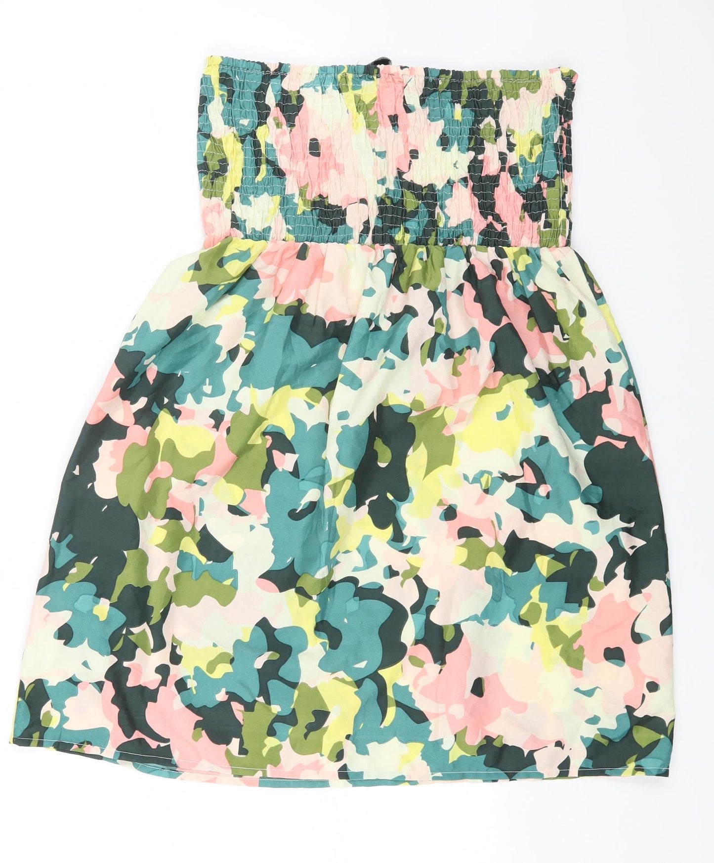 Primark Womens Multicoloured Geometric Polyester Fit & Flare Size M Off the Shoulder Pullover