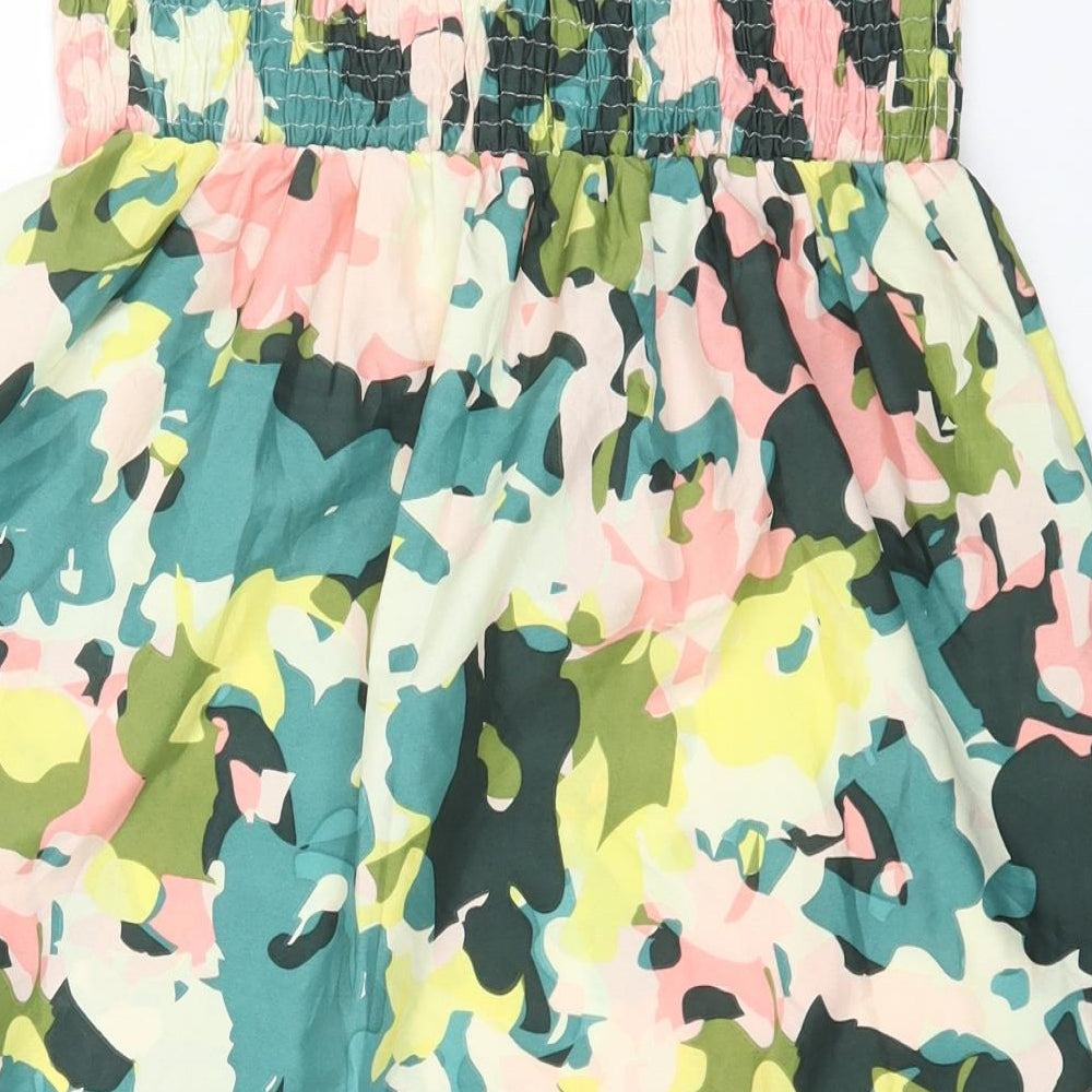 Primark Womens Multicoloured Geometric Polyester Fit & Flare Size M Off the Shoulder Pullover