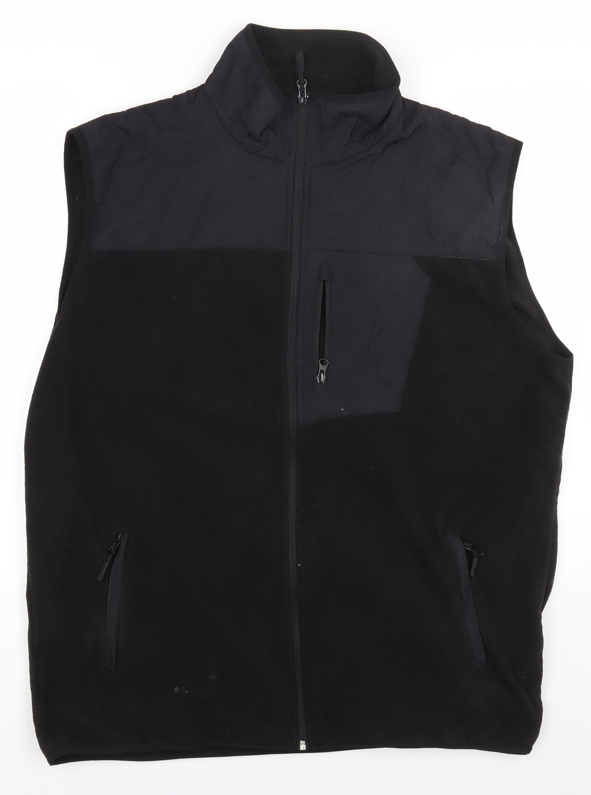 site Womens Black Gilet Jacket Size XL Zip