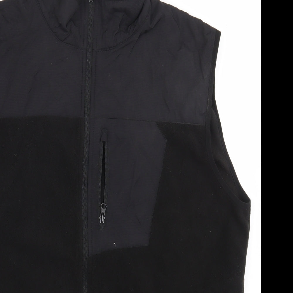 site Womens Black Gilet Jacket Size XL Zip