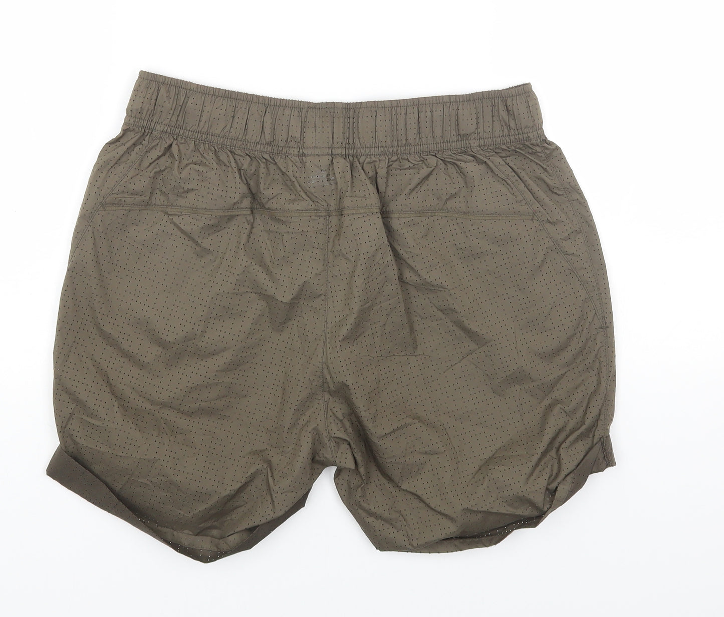 H&M Womens Brown Polyester Cargo Shorts Size 8 Regular Drawstring