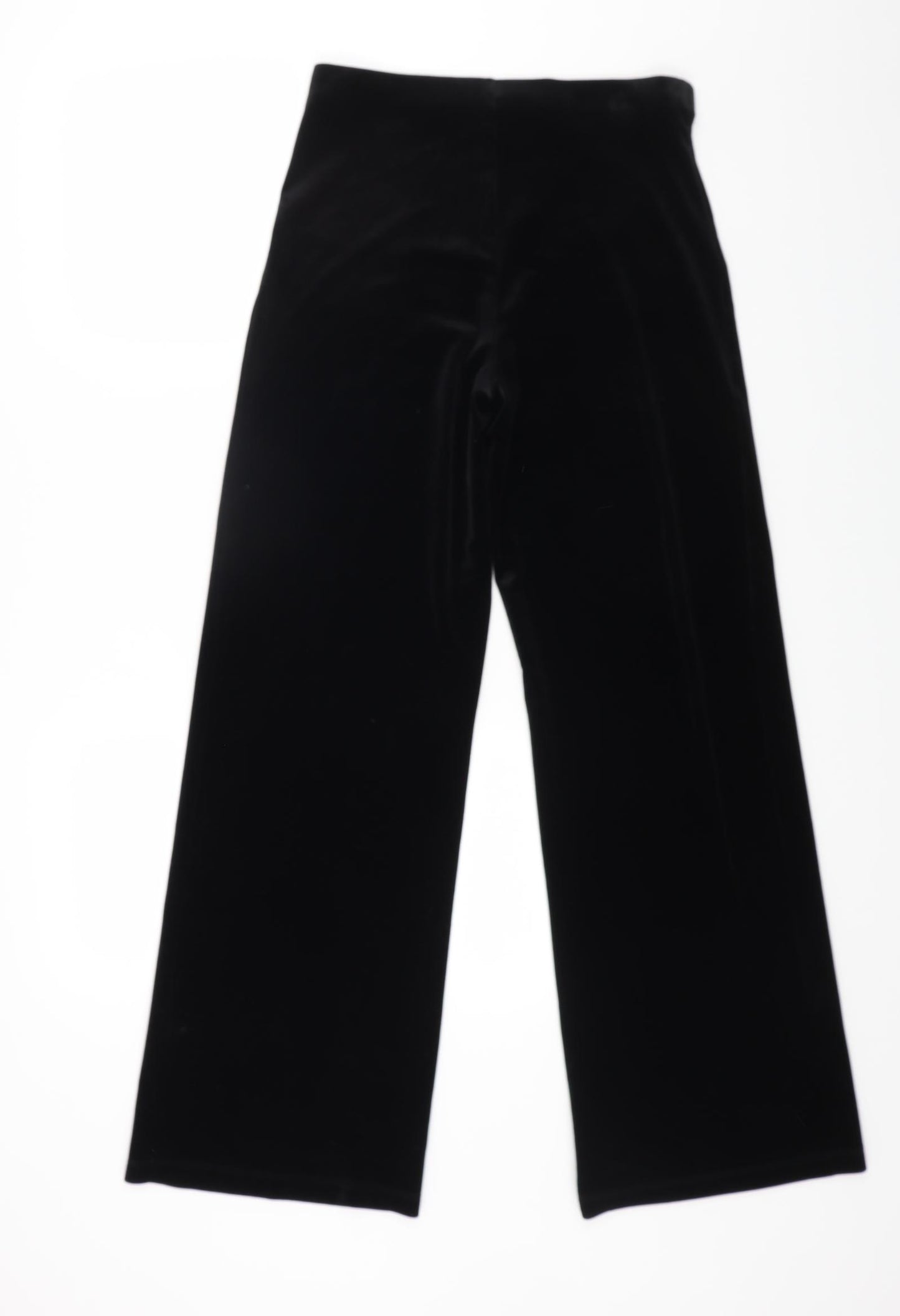Marks and Spencer Womens Black Polyester Trousers Size 10 L29 in Regular