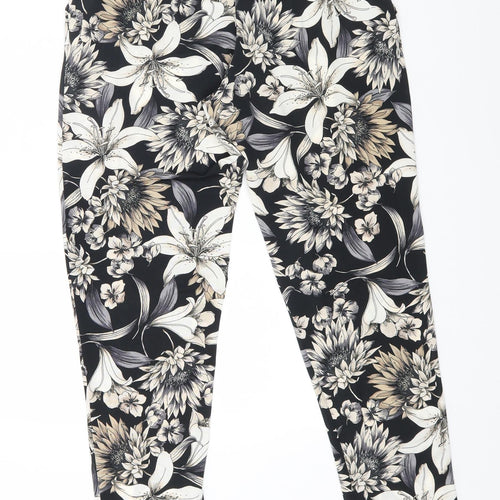 Wallis Womens Multicoloured Floral Polyester Jegging Trousers Size 8 L26 in Regular