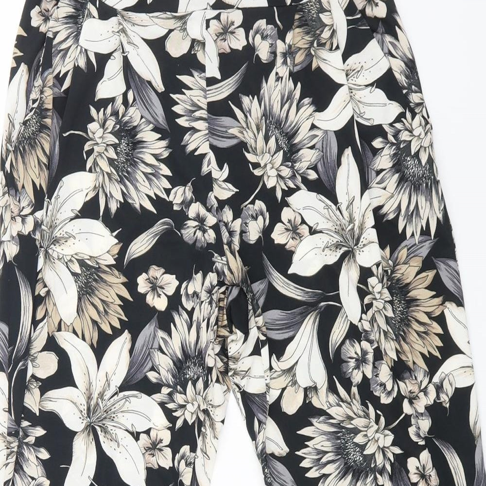Wallis Womens Multicoloured Floral Polyester Jegging Trousers Size 8 L26 in Regular