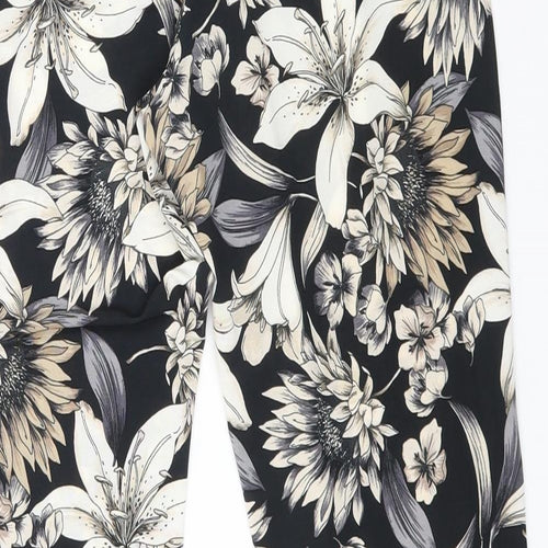 Wallis Womens Multicoloured Floral Polyester Jegging Trousers Size 8 L26 in Regular