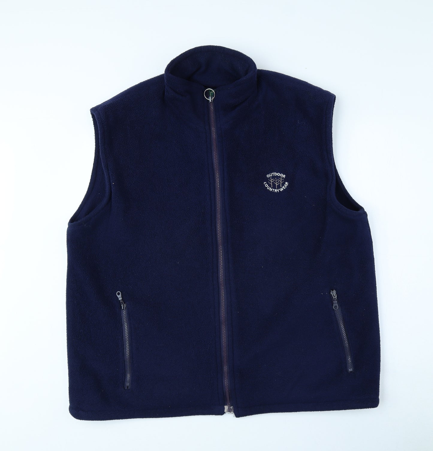 Preworn Mens Blue Jacket Waistcoat Size XL Zip