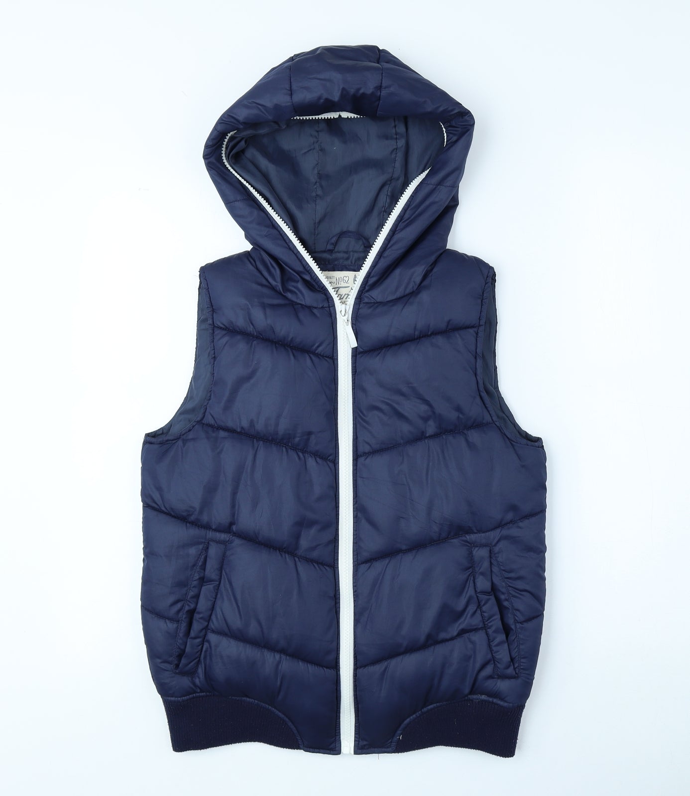 Tammy Boys Blue Puffer Jacket Waistcoat Size 12-13 Years Zip