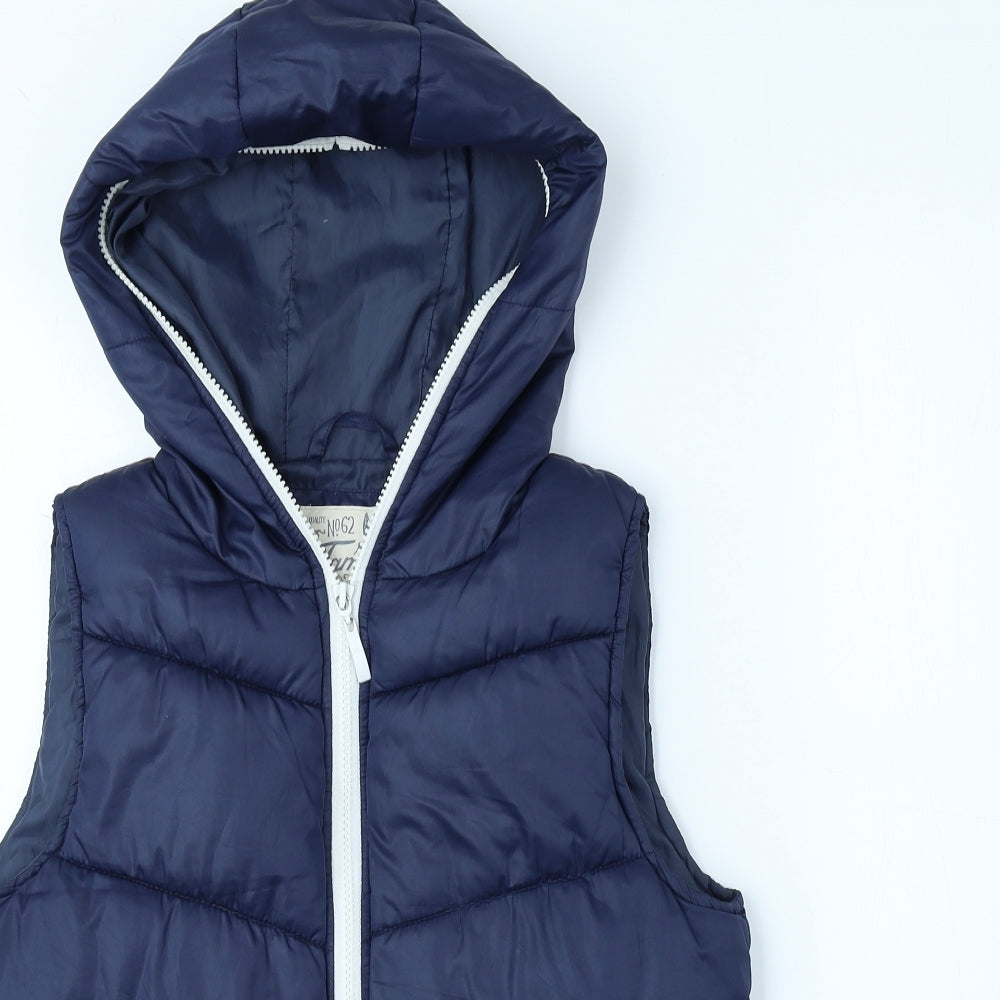 Tammy Boys Blue Puffer Jacket Waistcoat Size 12-13 Years Zip