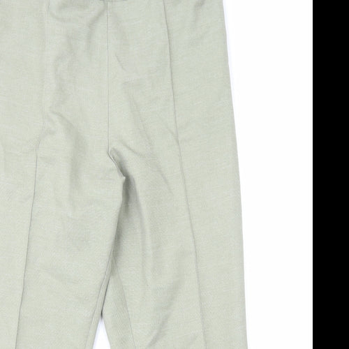 Marks and Spencer Womens Green Polyester Straight Jeans Size 18 L26 in Regular