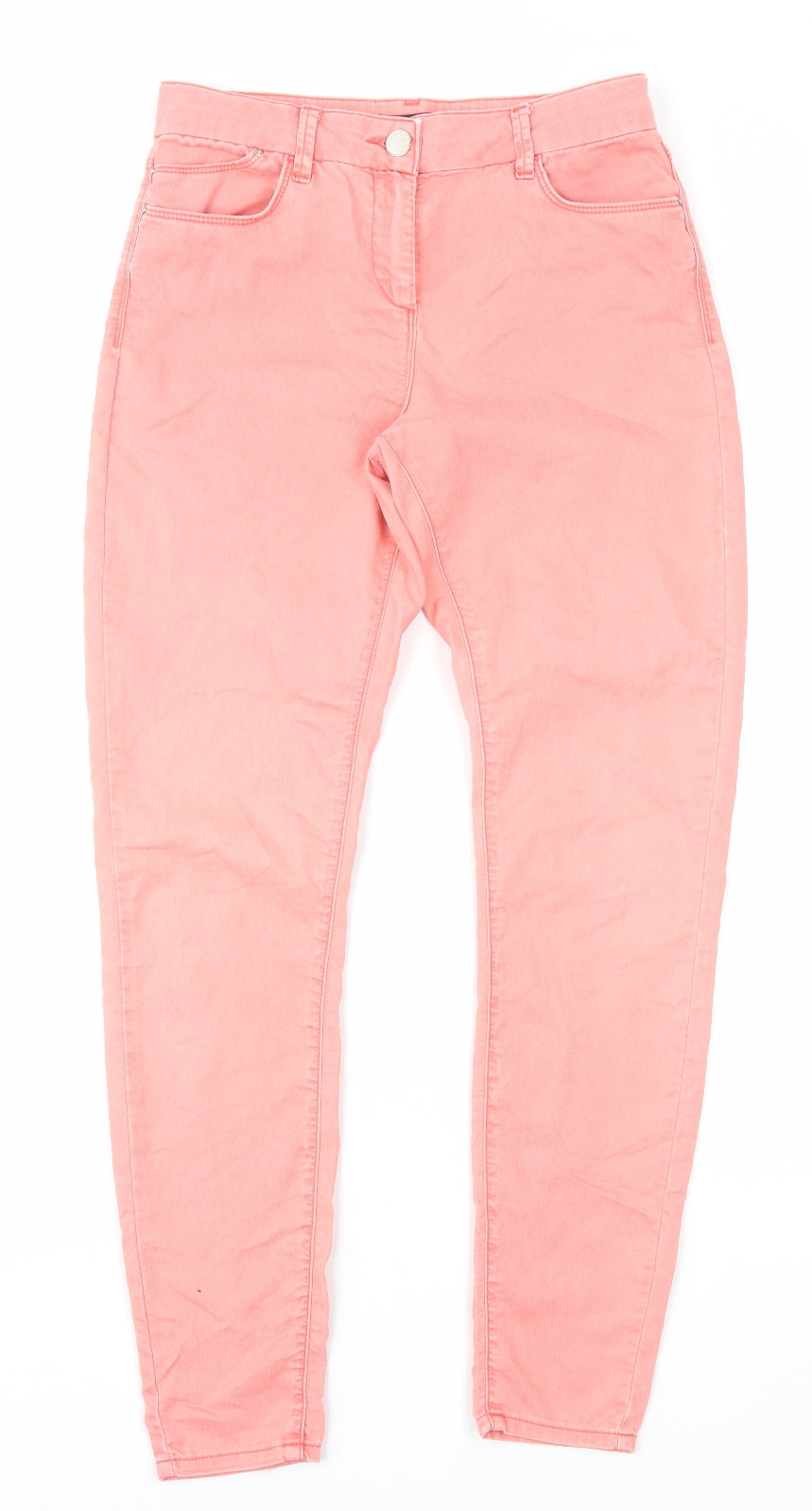 Marks and Spencer Womens Pink Cotton Jegging Leggings Size 10 L28 in